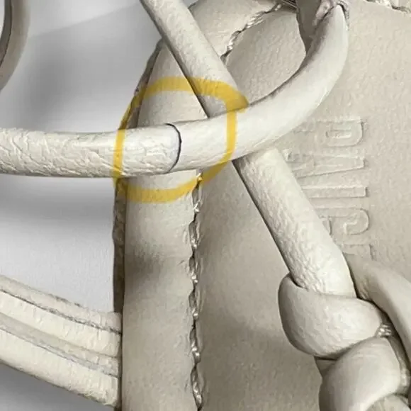 PAIGE - Julia Wedge Bone Leather Size 5.5 - Picture 8 of 8